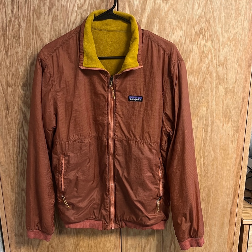 Patagonia Men's Rust Jacket with Mustard Collar